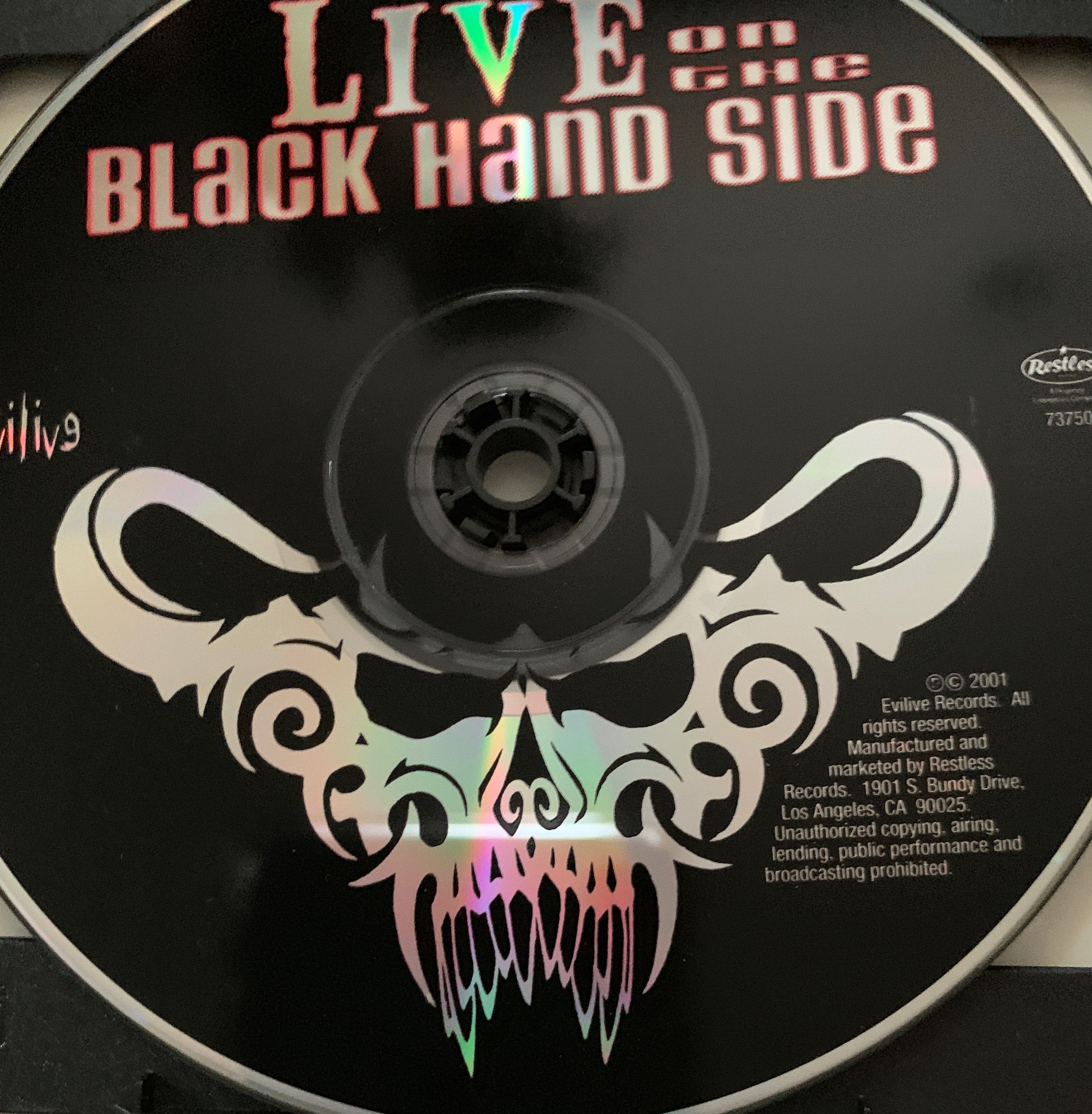 Live On The Black Hand Side - Danzig (CD) music collectible [Barcode 018777375023] - Main Image 3