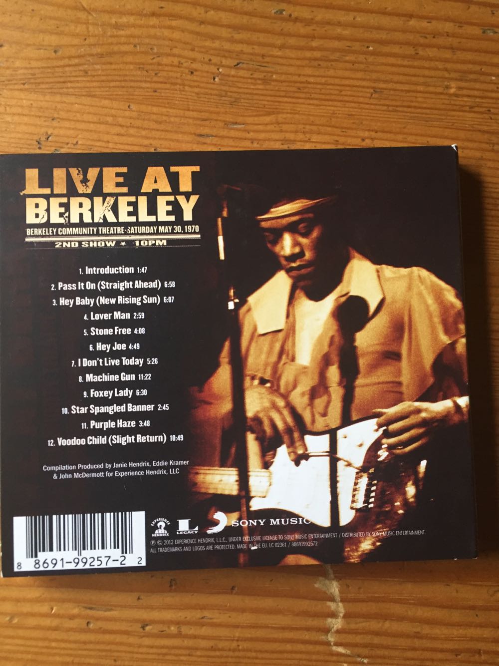 Live at Berkeley: The Second Set7/9 - Jimi Hendrix (CD - 64) music collectible [Barcode 886919925722] - Main Image 2