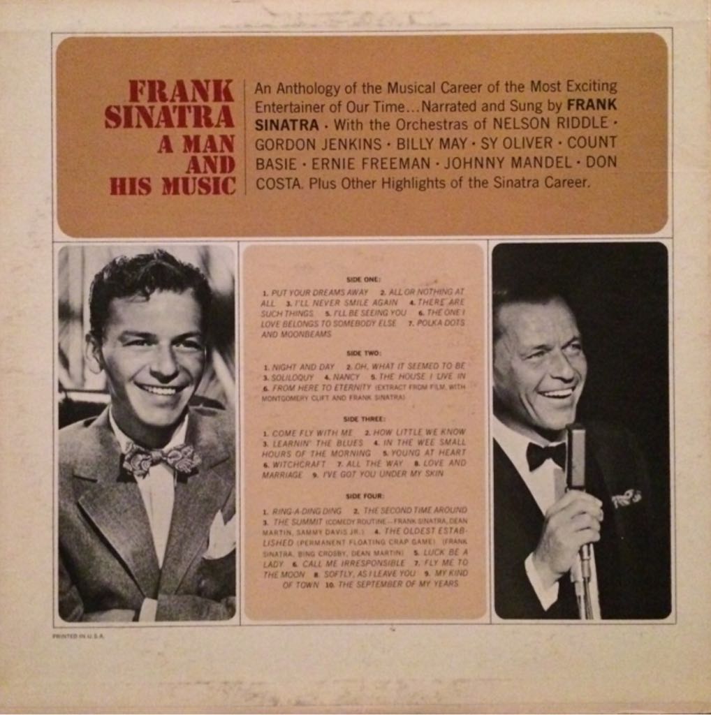 Man And His Music, A - Sinatra, Frank (12”) music collectible - Main Image 2