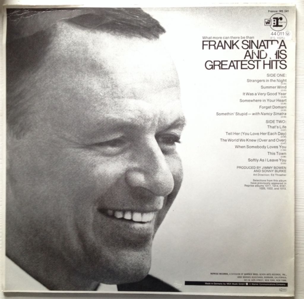 Greatest Hits - Frank Sinatra music collectible - Main Image 2