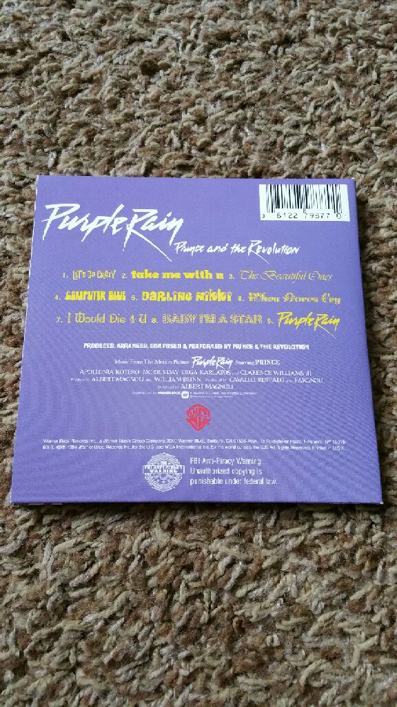 Purple Rain - Prince (CD) music collectible [Barcode 081227987701] - Main Image 2