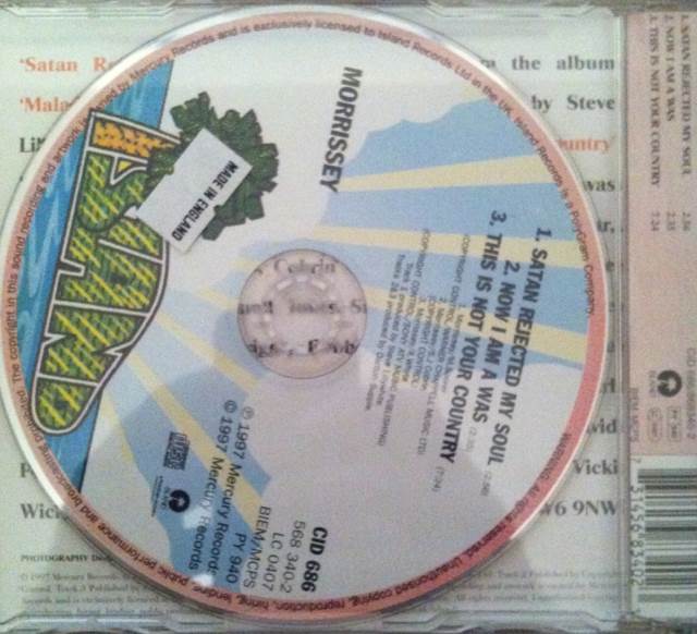 Satan Rejected My Soul - Morrissey (CD) music collectible - Main Image 2