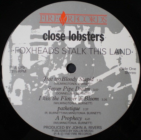 Foxheads Stalk This Land - Close Lobsters (12”) music collectible - Main Image 3