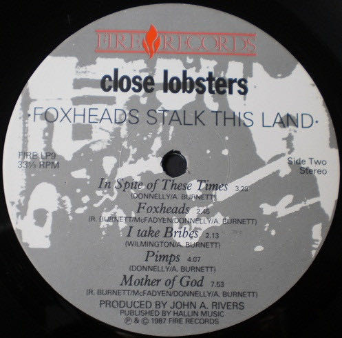 Foxheads Stalk This Land - Close Lobsters (12”) music collectible - Main Image 4