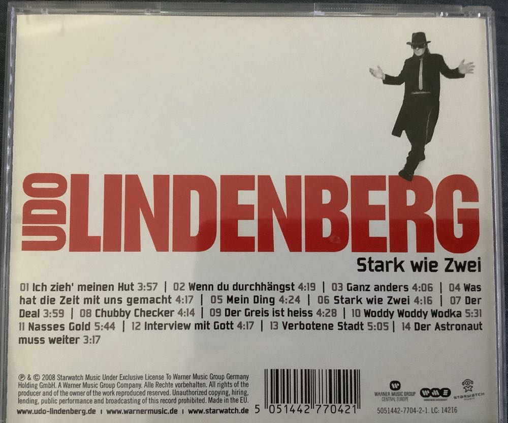 Stark Wie Zwei - Udo Lindenberg (CD) music collectible [Barcode 5051442770421] - Main Image 2