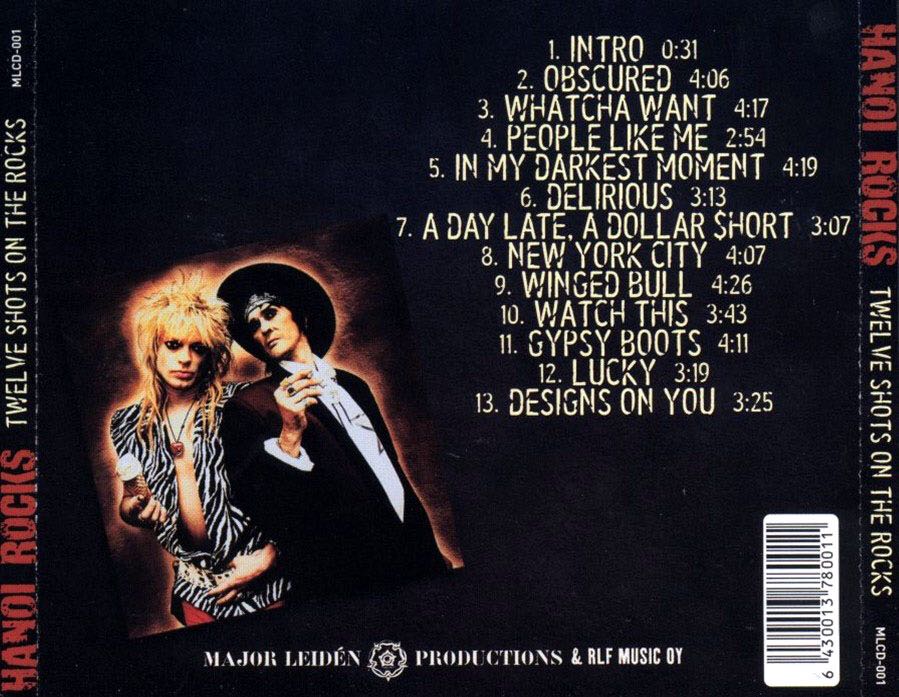Twelve Shots On The Rocks - Hanoi Rocks (CD) music collectible - Main Image 2