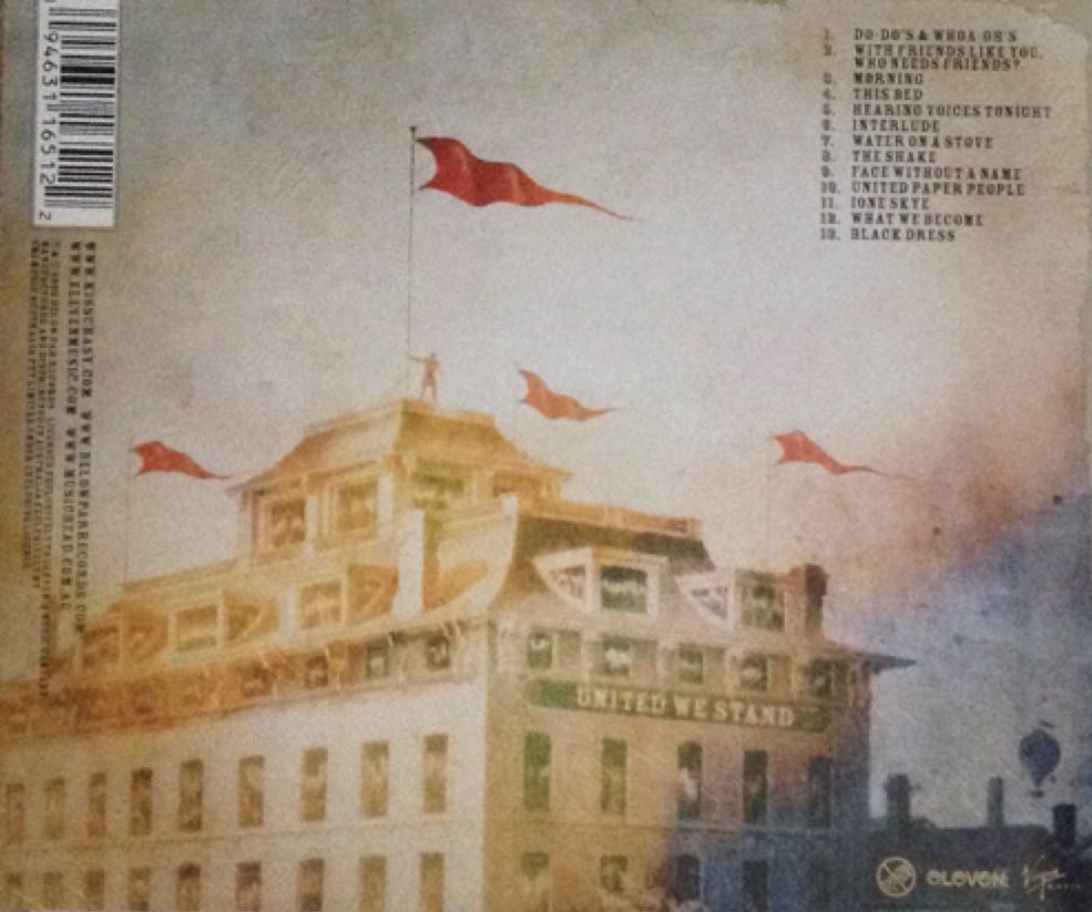 United Paper People - Kisschasy (CD) music collectible [Barcode 094631165122] - Main Image 2