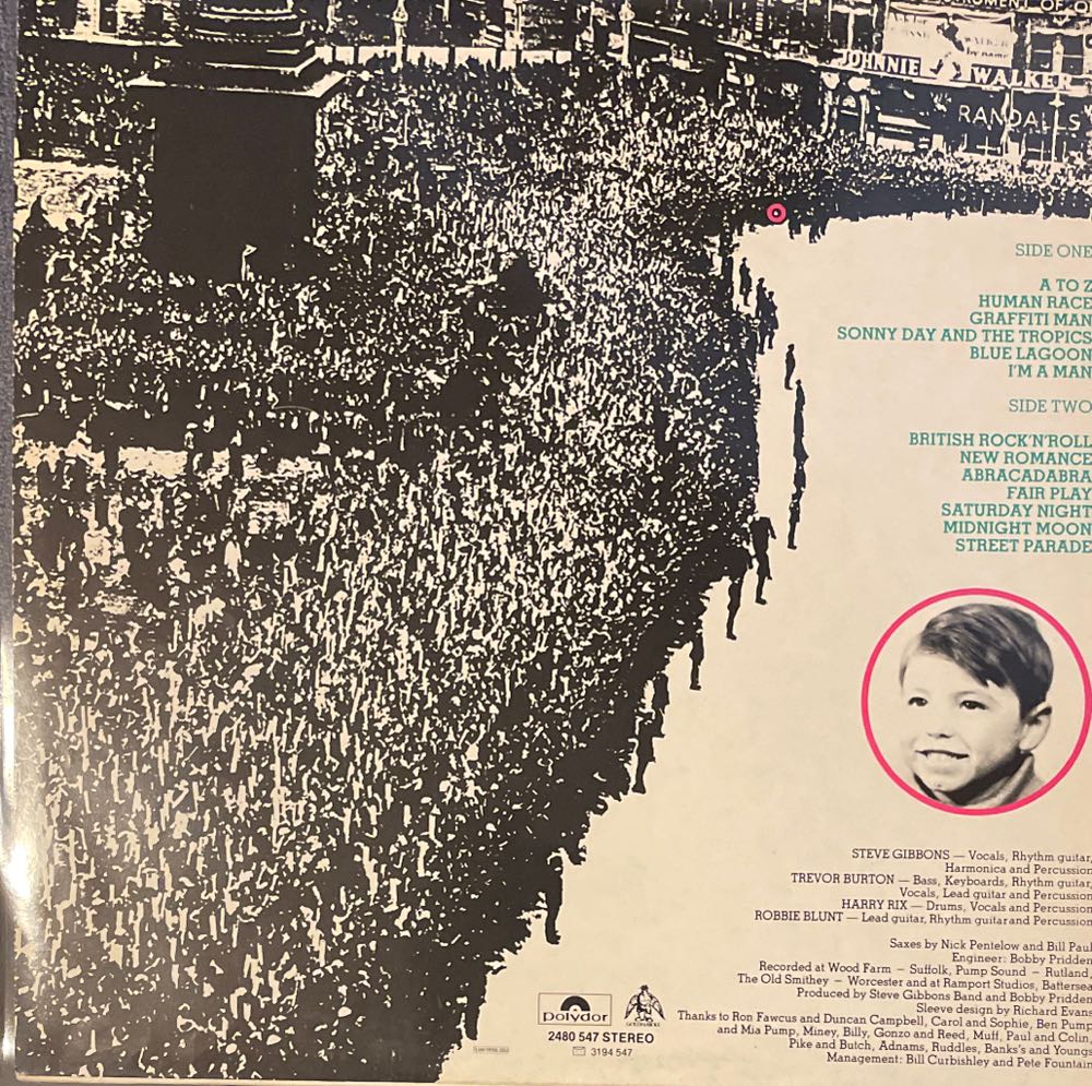 Street Parade (Vinyl) - Steve Gibbons Band (12”) music collectible - Main Image 2