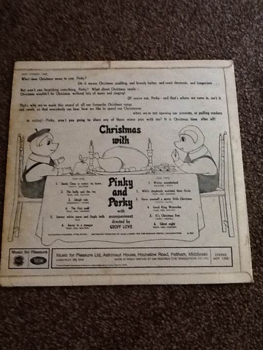 Christmas With - Pinky and Perky (12”) music collectible - Main Image 2