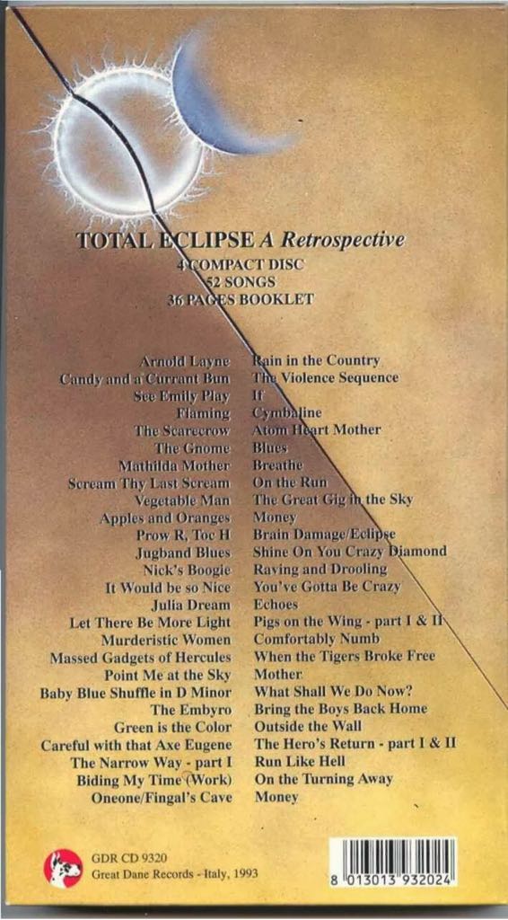 Total Eclipse - Pink Floyd (CD) music collectible - Main Image 2