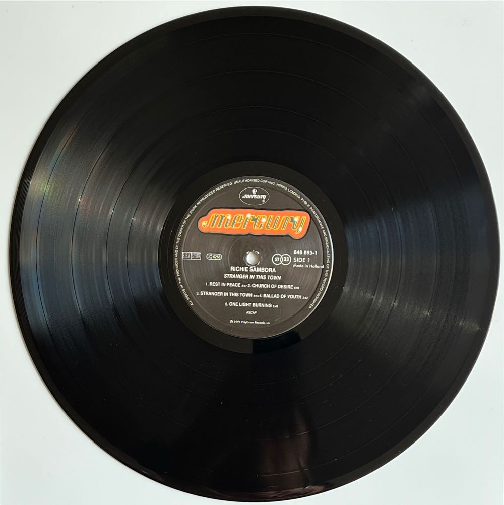 Stranger In This Town - Richie Sambora (12” - 52) music collectible [Barcode 042284889513] - Main Image 3