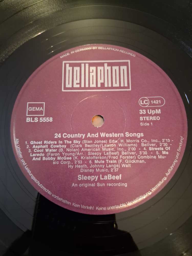 24 Country And Western Songs - Various (12”) music collectible [Barcode 4003091300529] - Main Image 3