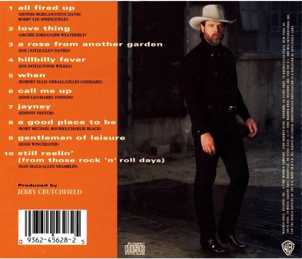 Fired Up - Dan Seals (CD) music collectible [Barcode 093624562825] - Main Image 2