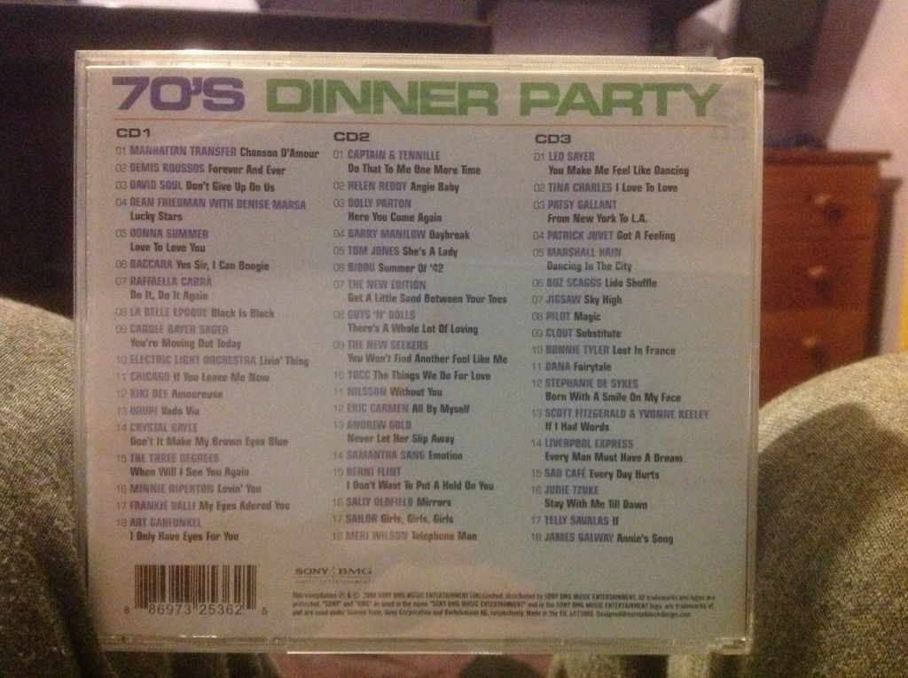70’s Dinner Party - Various (CD - 185) music collectible [Barcode 886973253625] - Main Image 2