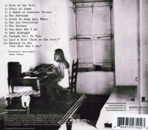 Songs From A Room - Cohen, Leonard (CD - 42) music collectible [Barcode 5099706358725] - Main Image 2