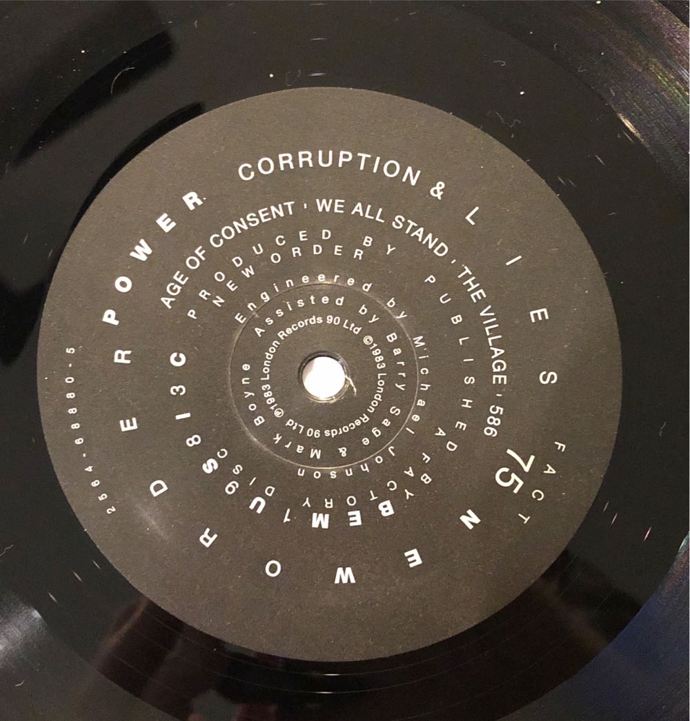 Power, Corruption & Lies - New Order (12” - 43) music collectible [Barcode 825646888054] - Main Image 4