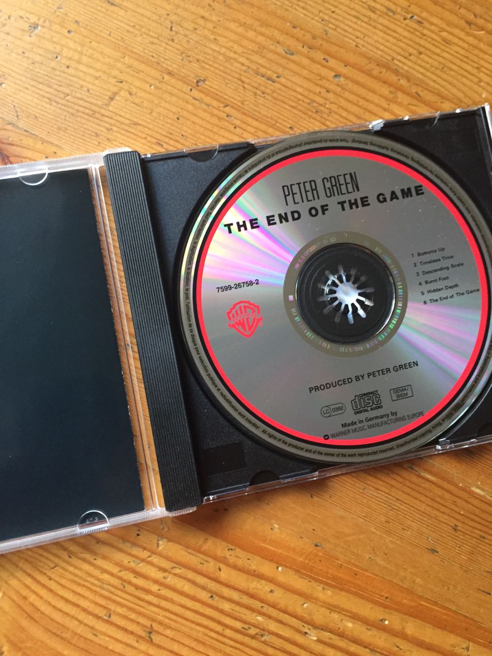 The End Of The Game - Peter Green (12”) music collectible [Barcode 075992675826] - Main Image 3