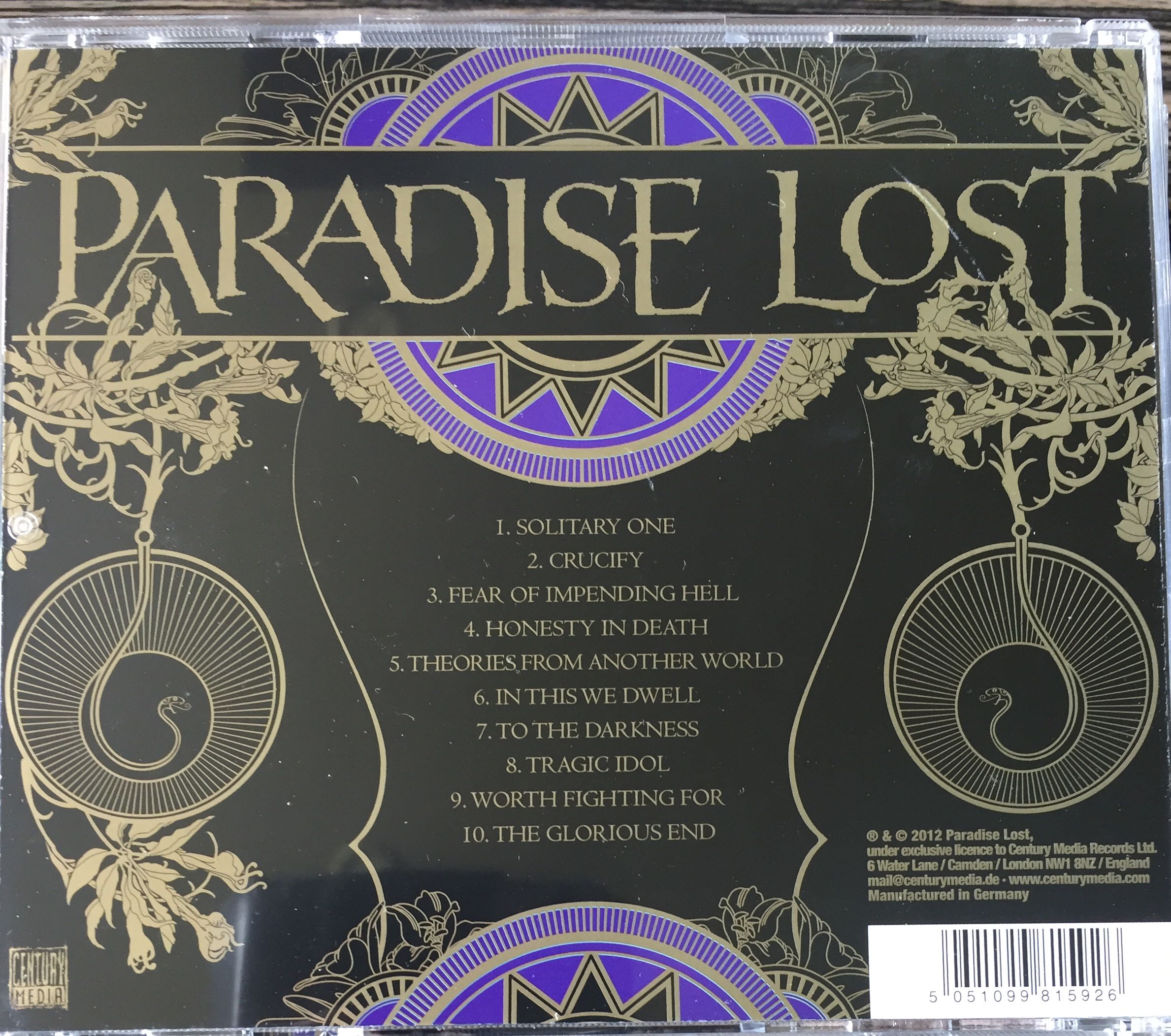 Tragic Idol - Paradise Lost (CD) music collectible [Barcode 5051099815926] - Main Image 2