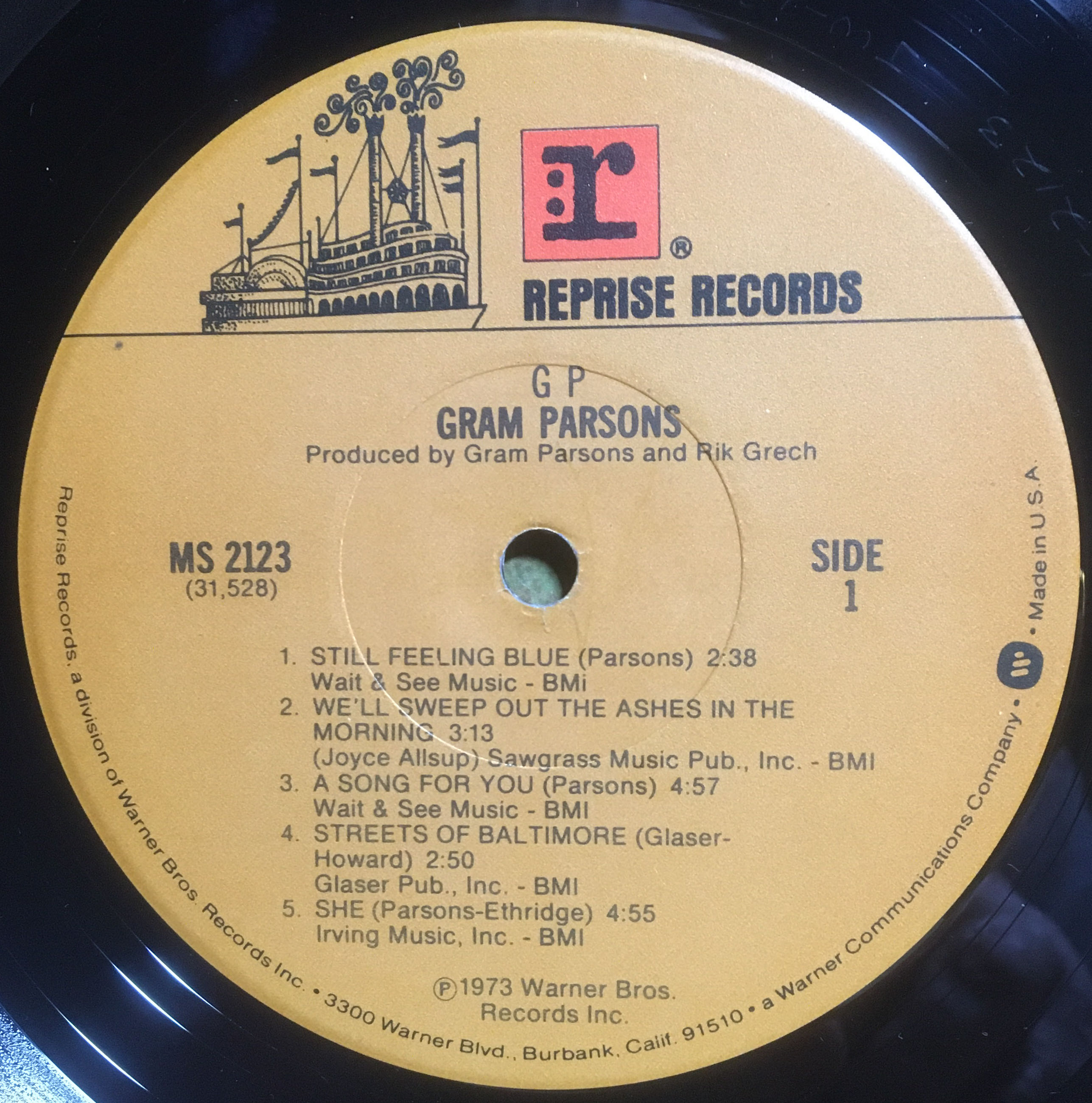 GP - Parsons, Gram (12” - 38) music collectible - Main Image 3