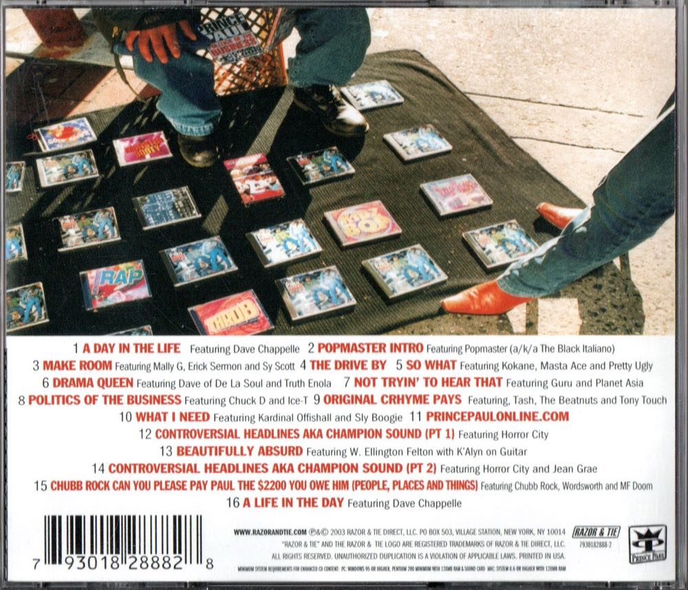 Politics of the Business - Prince Paul (CD) music collectible [Barcode 793018288828] - Main Image 2