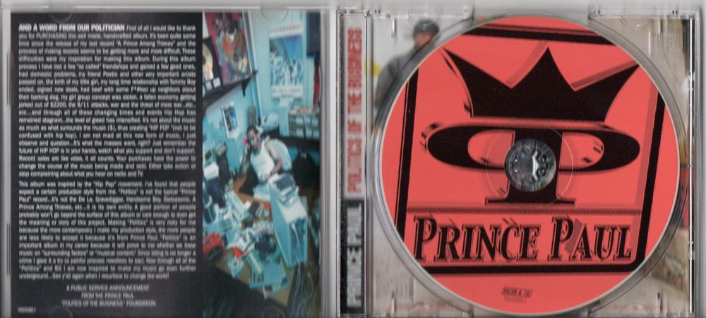 Politics of the Business - Prince Paul (CD) music collectible [Barcode 793018288828] - Main Image 3