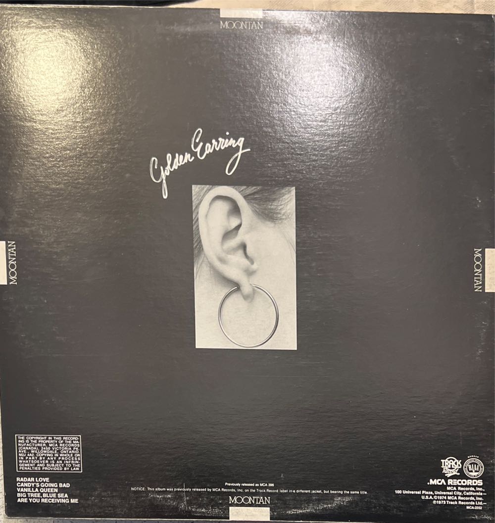 Moontan - Golden Earring (12”) music collectible - Main Image 2