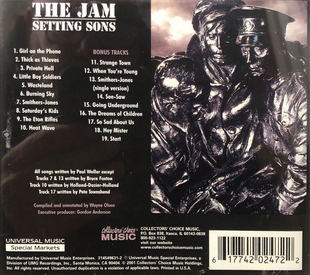 Setting Sons - Jam, The (CD) music collectible [Barcode 617742024722] - Main Image 2