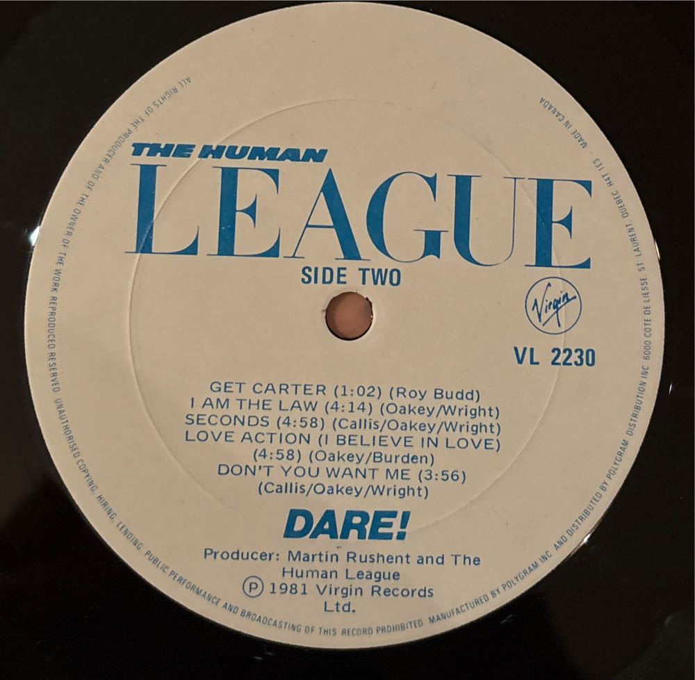 Dare - Human League, The (12” - 1) music collectible - Main Image 4