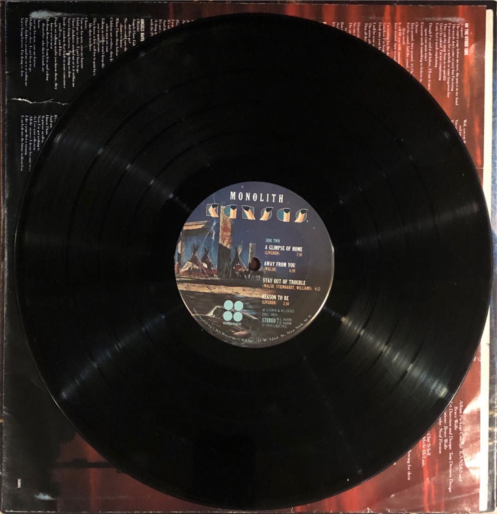 Monolith - Kansas (12” - 42) music collectible - Main Image 4