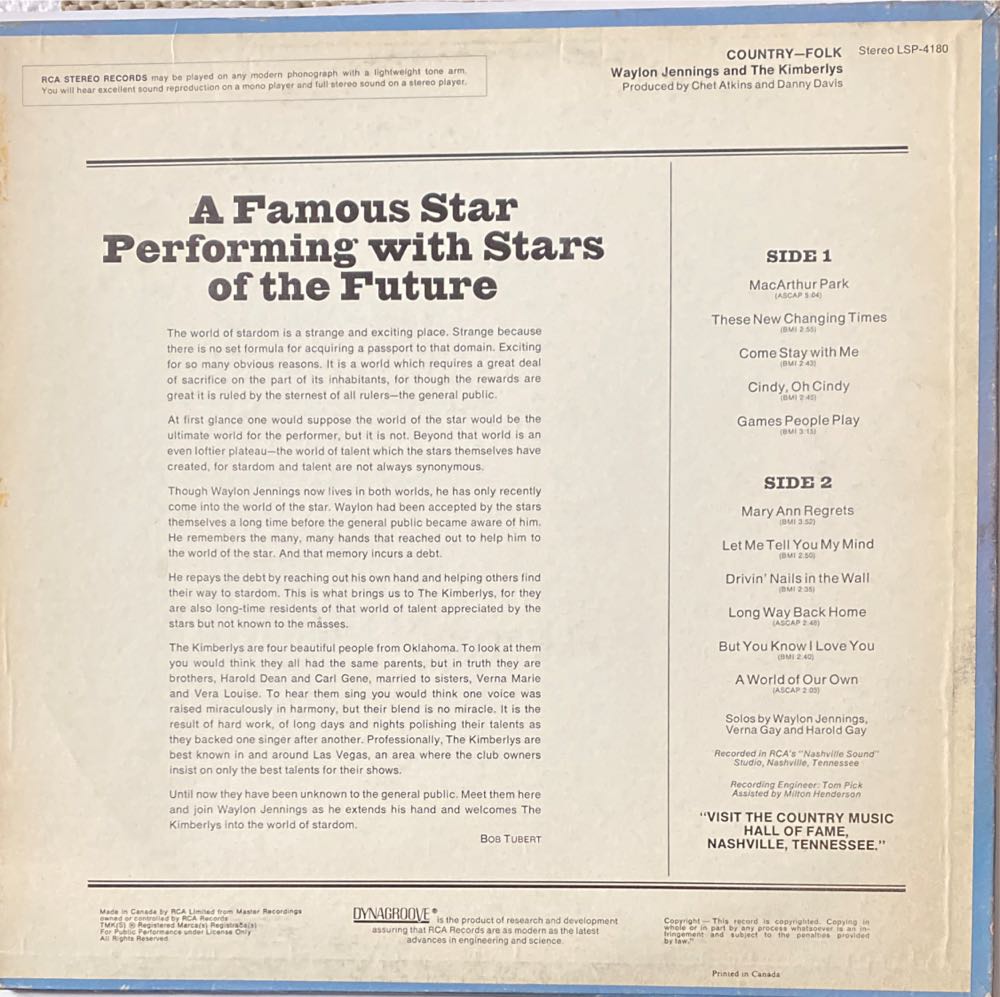 Ol’ Waylon - Jennings, Waylon (12”) music collectible - Main Image 2