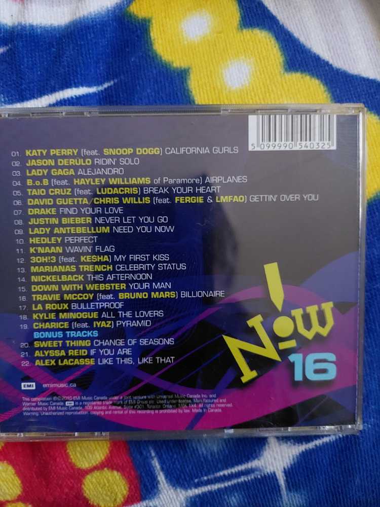 Now 16 - Various Now (CD) music collectible [Barcode 5099990540325] - Main Image 2