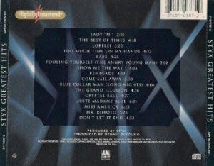 Greatest Hits - Styx (CD - 75) music collectible - Main Image 2
