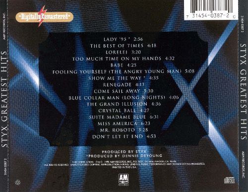 Greatest Hits - Styx (CD) music collectible - Main Image 2