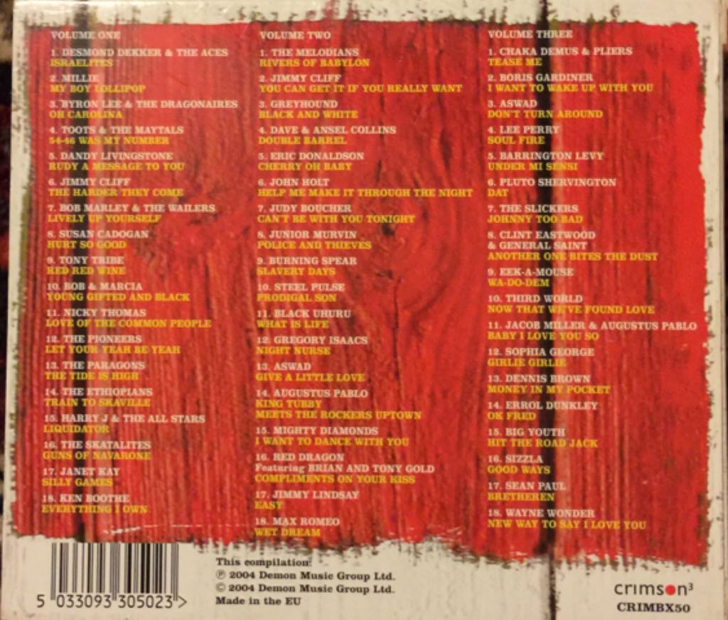 Reggae Classics - Various (CD) music collectible [Barcode 5033093305023] - Main Image 2