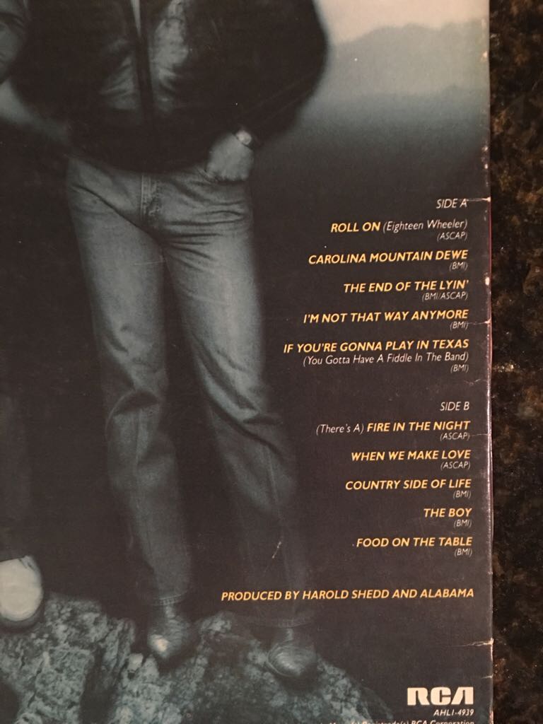 Roll On - Alabama (12”) music collectible - Main Image 2