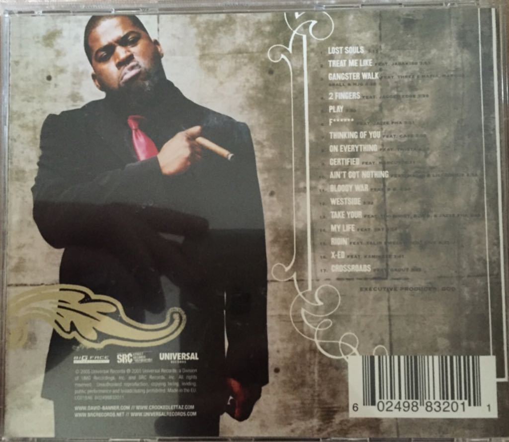 Certified - Banner, David (CD) music collectible [Barcode 602498832011] - Main Image 2