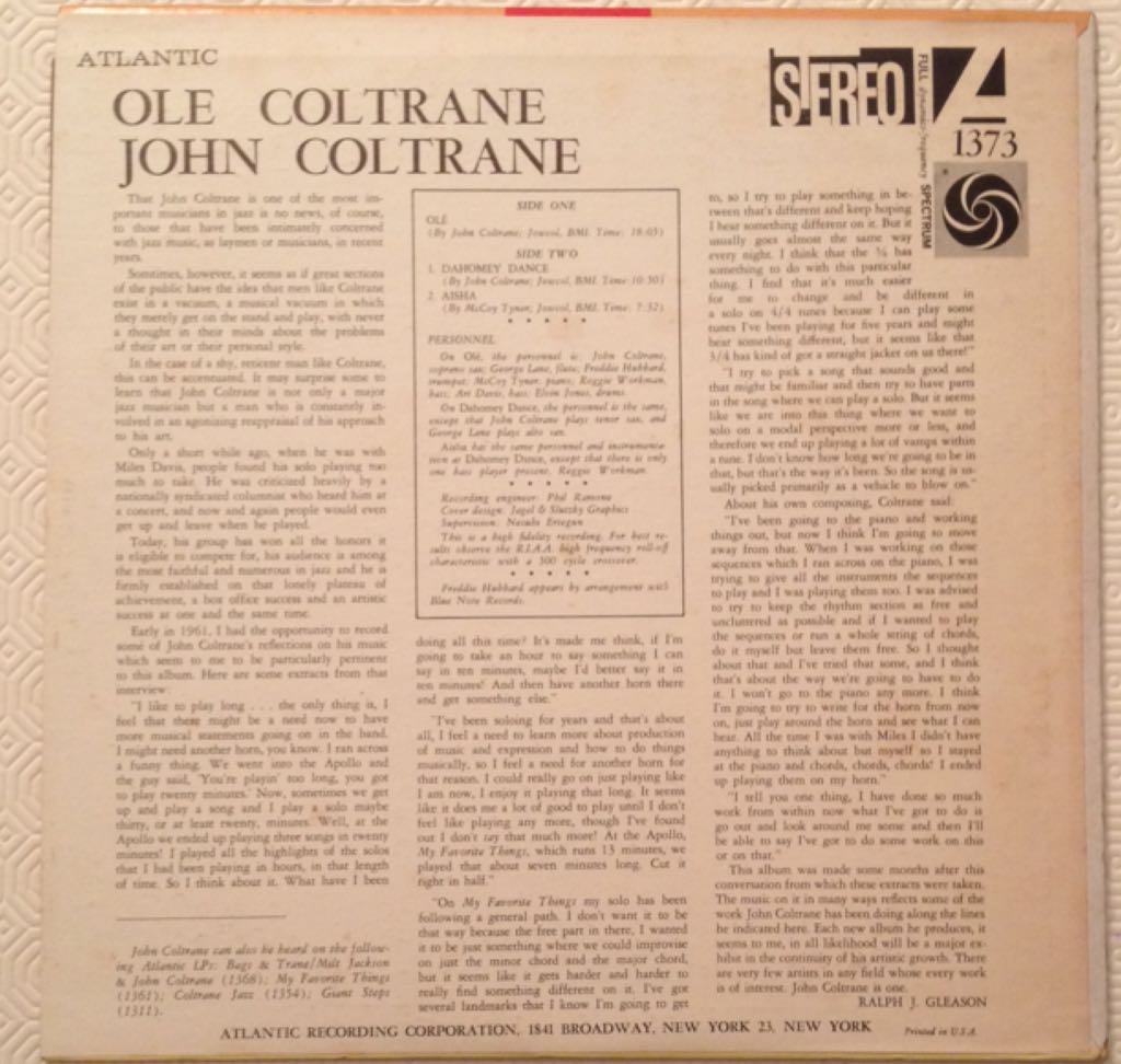 Olé - John Coltrane (12”) music collectible - Main Image 2