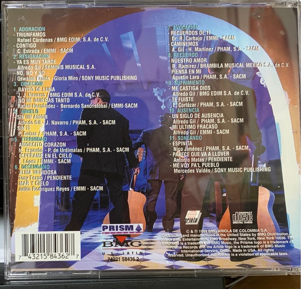 Nuestro Amor - Tri-O, Los (CD) music collectible [Barcode 743215843627] - Main Image 2