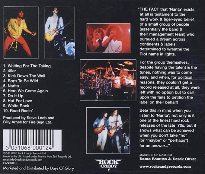 Narita (Vinyl) - Riot (12”) music collectible [Barcode 077771208119] - Main Image 2