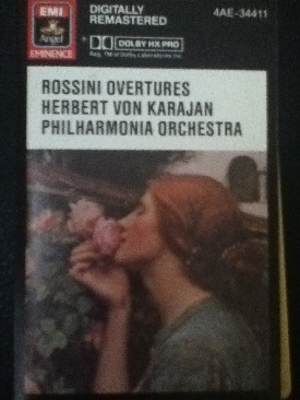Rossini Overtures - Herbert Von Karajan - Philharmonia Orchestra (Cassette) music collectible [Barcode 077773441149] - Main Image 1