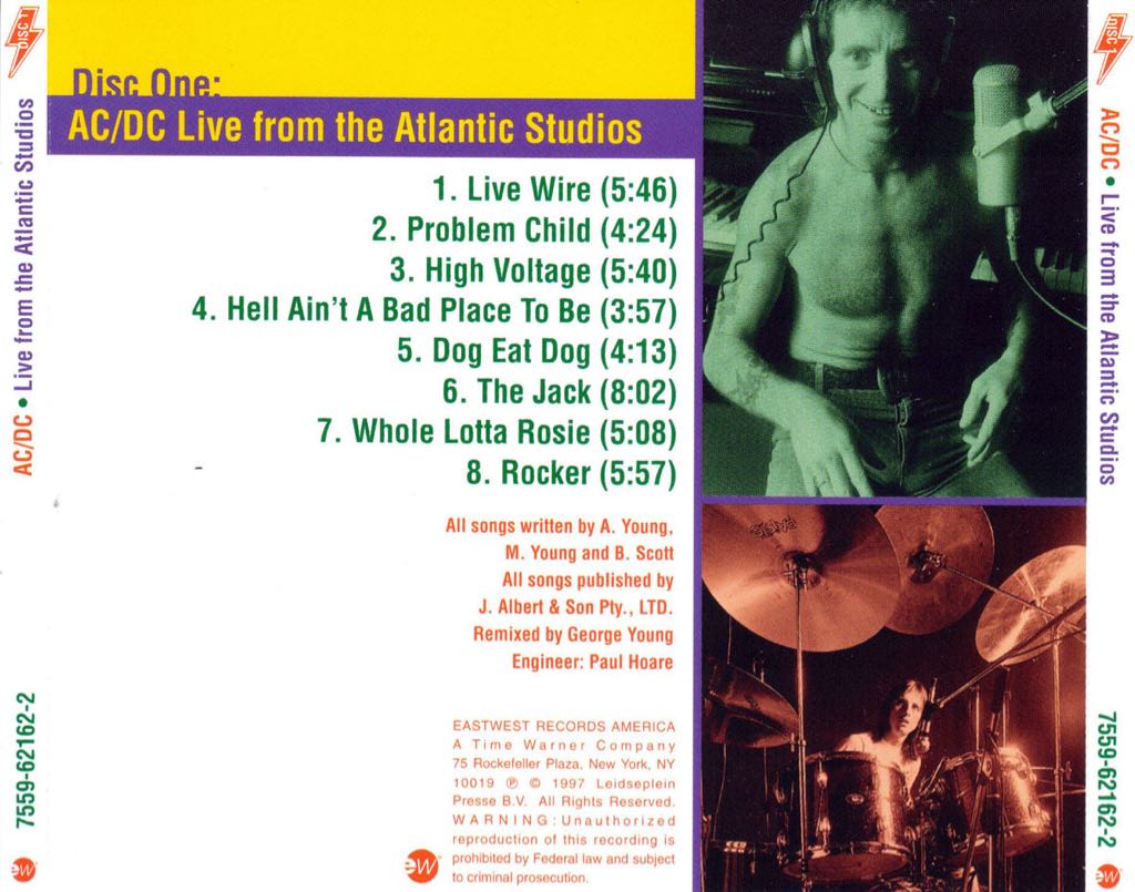 Live From The Atlantic Studios - AC/DC (CD) music collectible - Main Image 2
