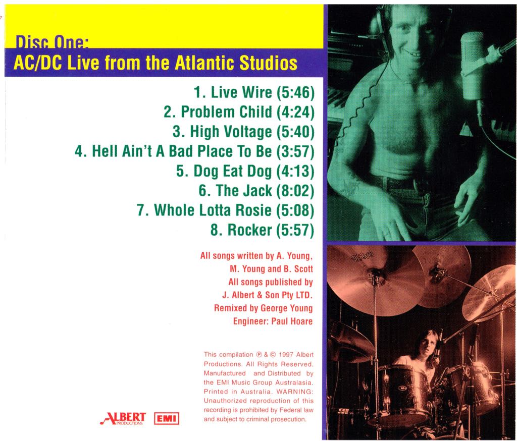 Live From The Atlantic Studios - AC/DC (CD) music collectible - Main Image 2