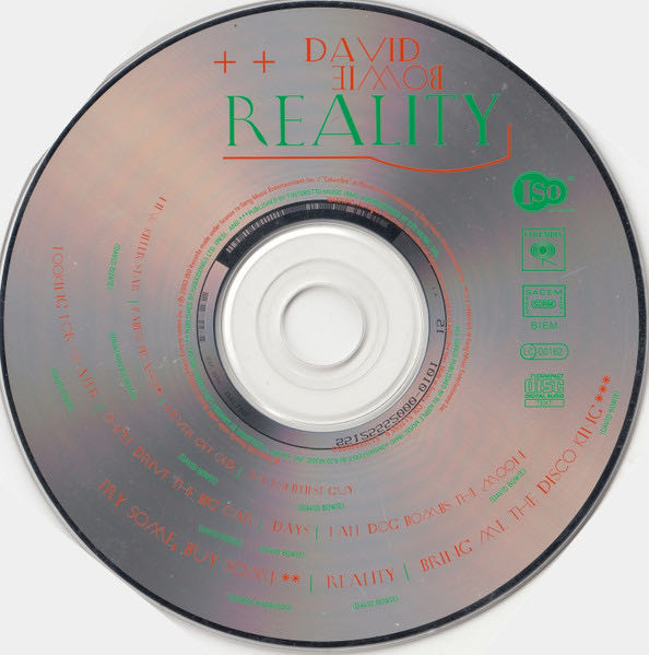 Reality - David Bowie (CD - 60) music collectible [Barcode 5099751255598] - Main Image 3
