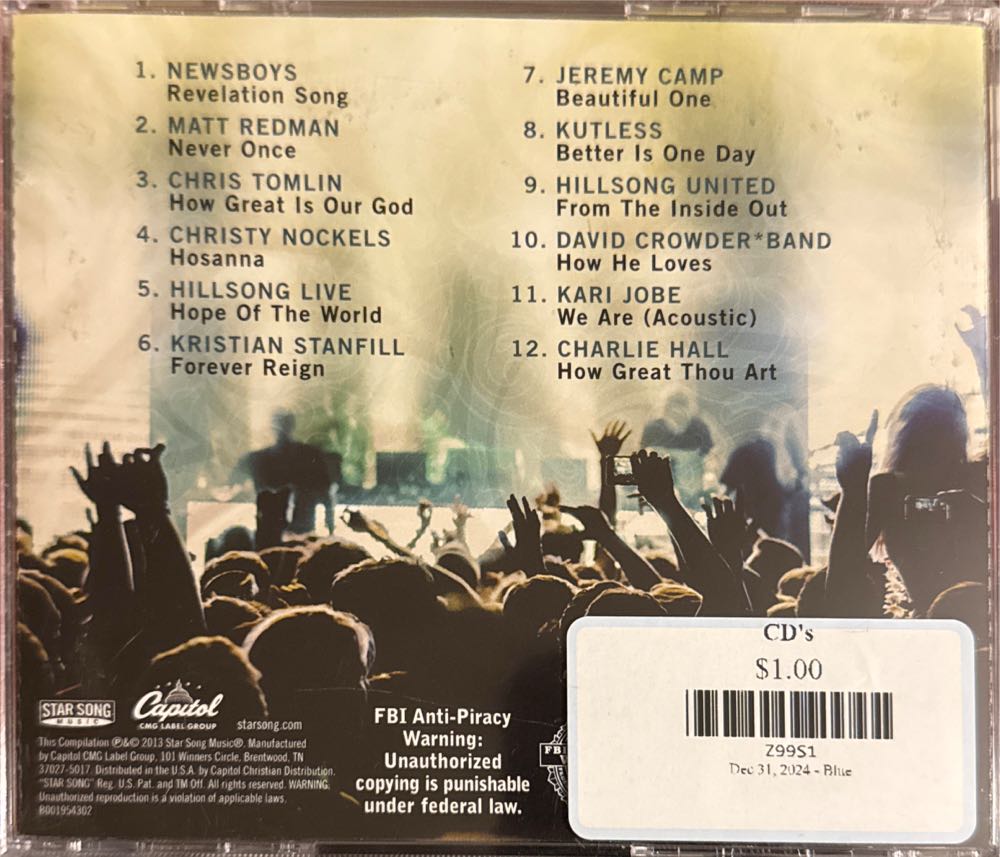 Compilation:  Positively Worship - Various:  Christian (CD) music collectible [Barcode 5099932791020] - Main Image 2