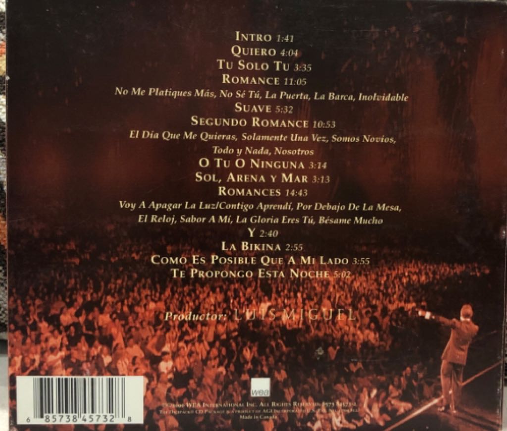 Vivo - Luis Miguel (CD) music collectible [Barcode 685738457328] - Main Image 2