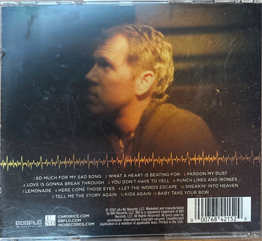 What A Heart Is Beating For - Chris Rice (CD) music collectible [Barcode 000768421529] - Main Image 2