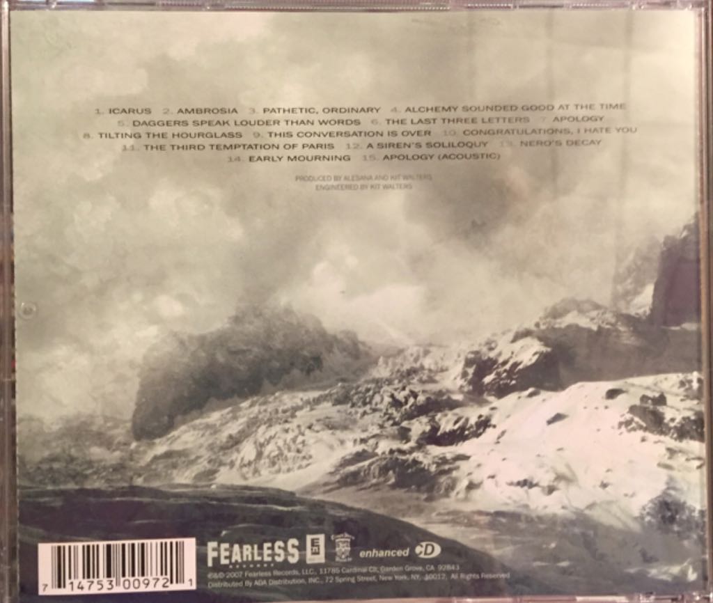 On Frail Wings Of Vanity And Wax - Alesana (CD) music collectible - Main Image 2
