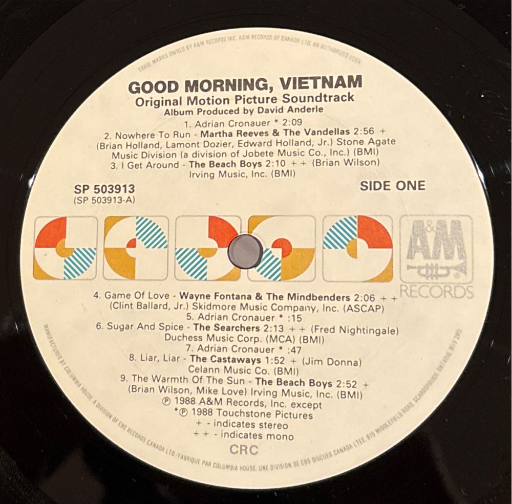 Good Morning Vietnam - Soundtrack (CD) music collectible [Barcode 9399039696928] - Main Image 3