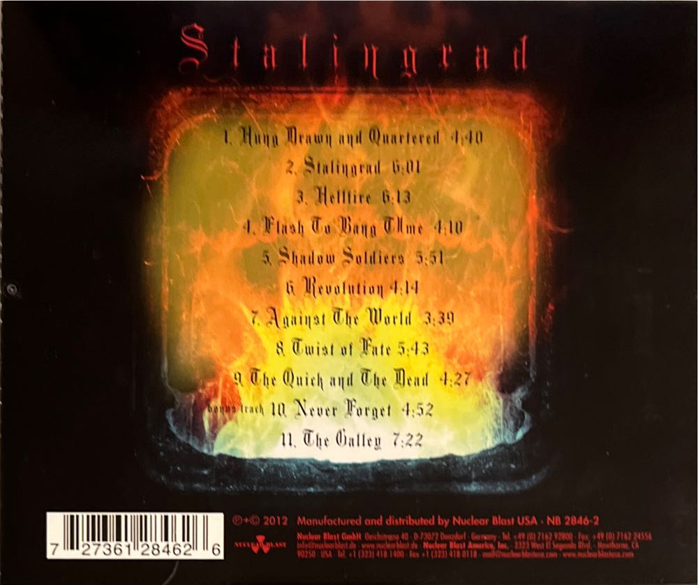 Stalingrad: Brothers In Death - Accept (CD-R - 56) music collectible [Barcode 727361284626] - Main Image 4