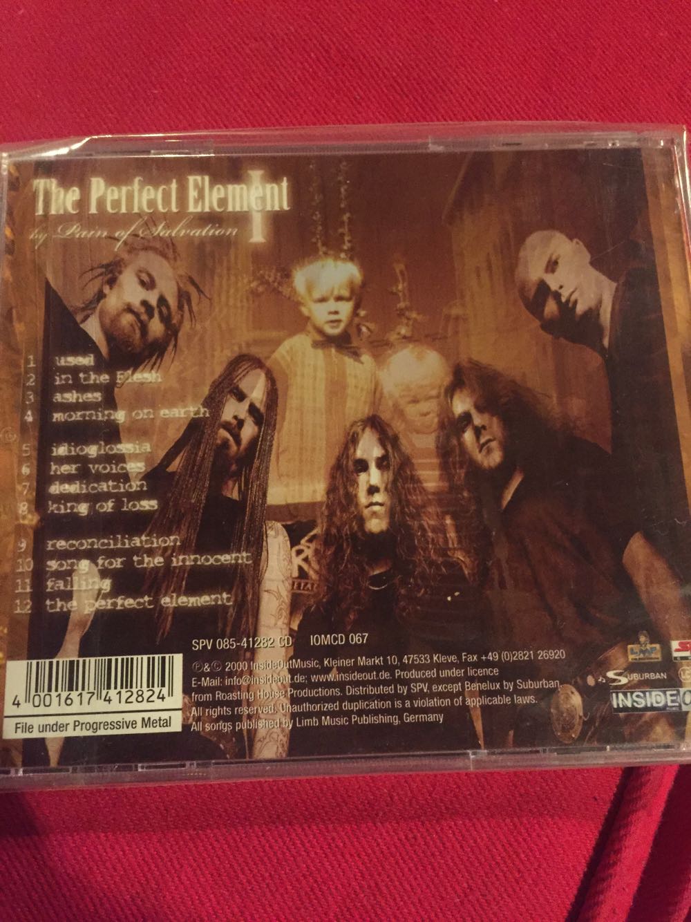 The Perfect Element - Pain Of Salvation (CD-R - 73) music collectible [Barcode 4001617412824] - Main Image 2